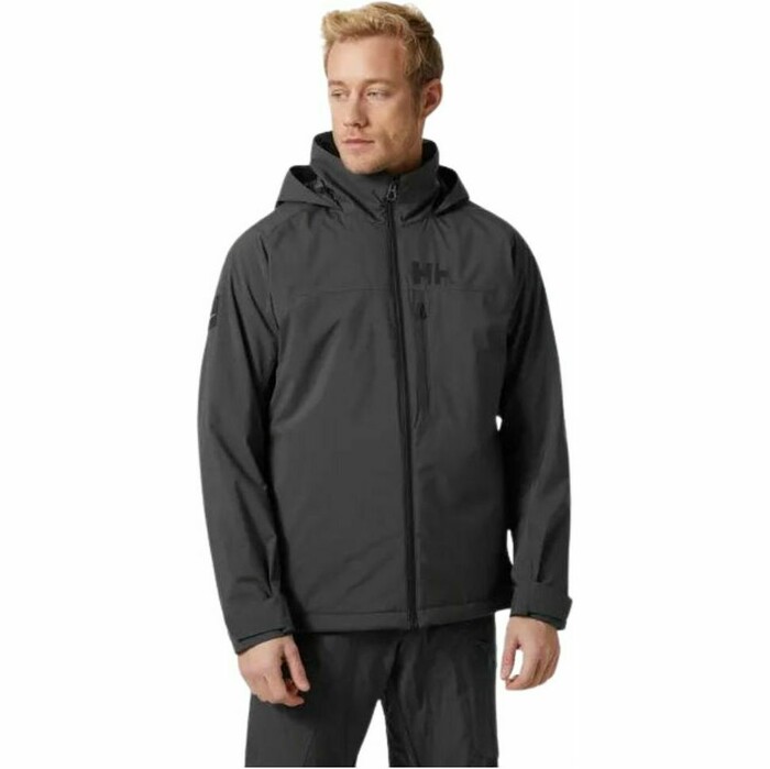 2023 Helly Hansen Mens HP Racing Lifaloft Hooded Sailing Jacket 30366 - Ebony